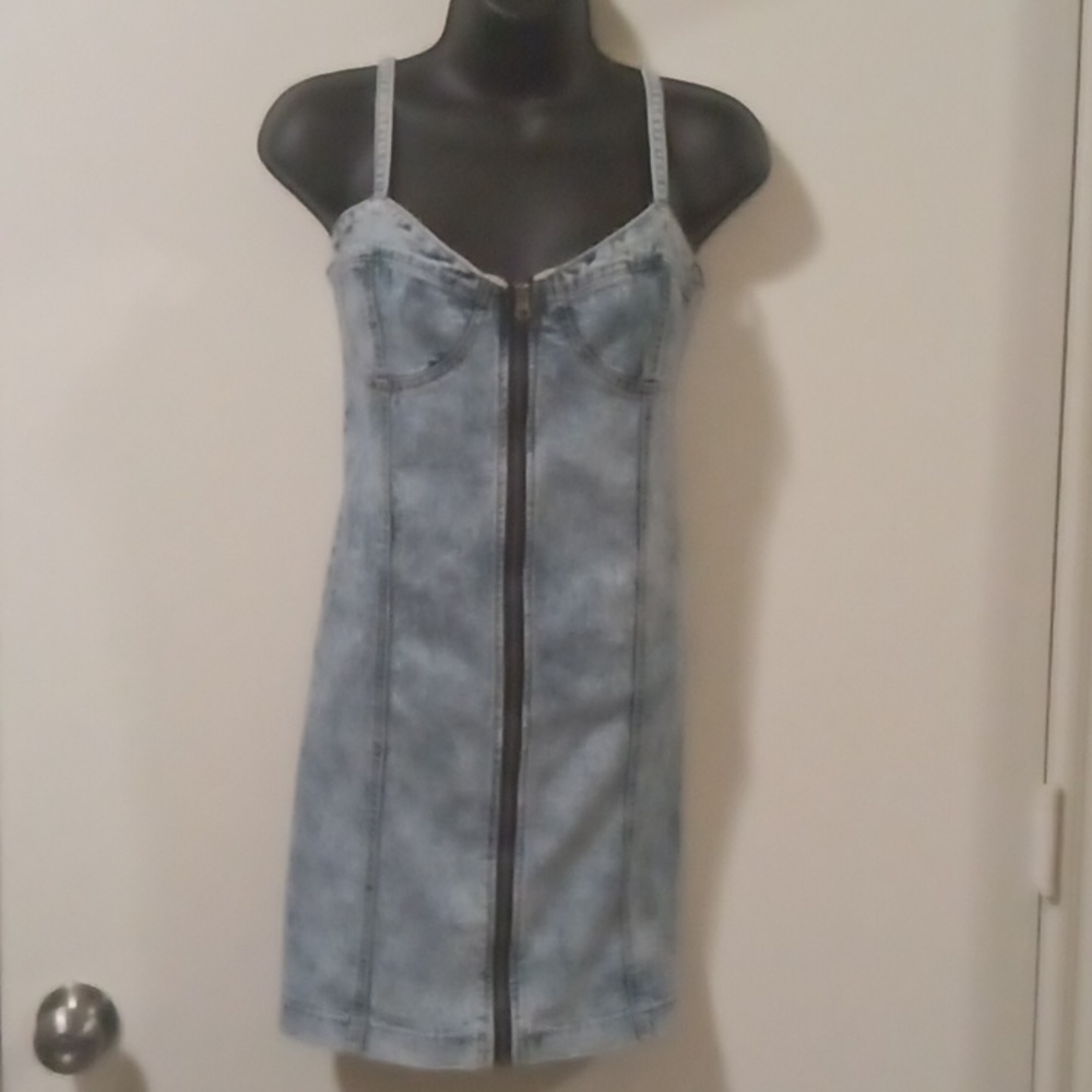 Wet Seal Blue Denim Mini Dress
